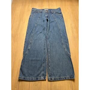 Levi’s Superlow Wide Leg Jeans W32 L32 Y2K Low Rise Flare Denim